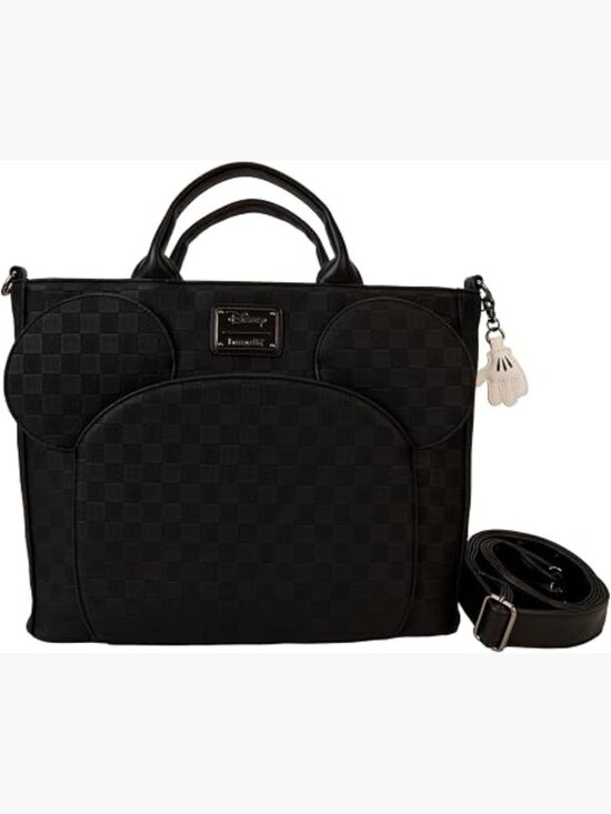 Convertible Backpack & Tote Bag with Faux Leather and Adjustable Straps